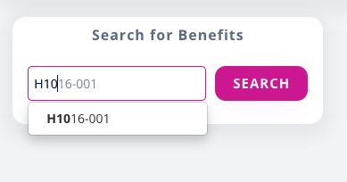 Search MA hearing aid benefits by CMS Contract ID; results show if a TPA is required, which one, and the benefit dollar amount.